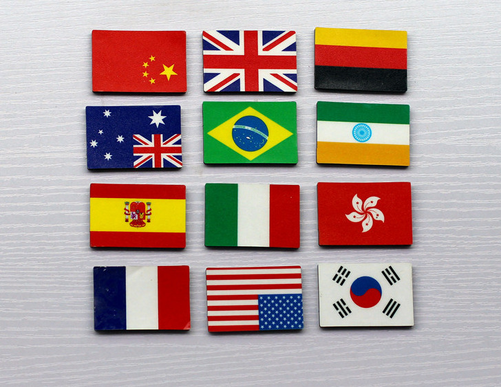 national flag style fridge magnet