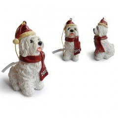 Maltese Christmas Tree Ornaments