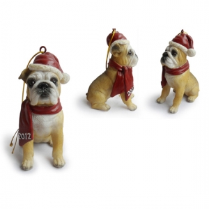 Pug Christmas Tree Ornaments