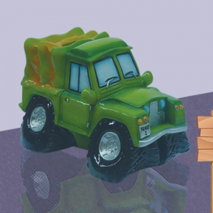 Green Jeep Saving Bank