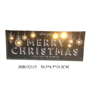 Merry Christmas iron Wall Decoration plaque