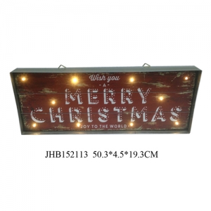 Merry Christmas iron Wall Decoration plaque